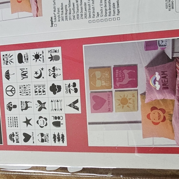 Folk art Stencil kit - Picture 2 of 3